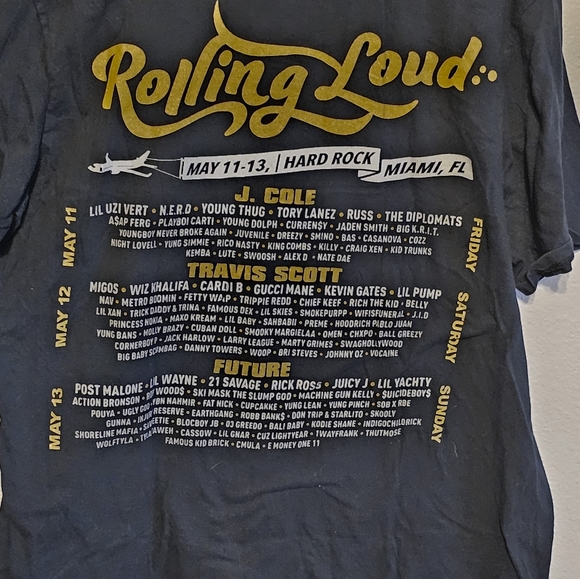 Rolling Loud Hip-Hop Tour T-Shirt - Picture 6 of 8
